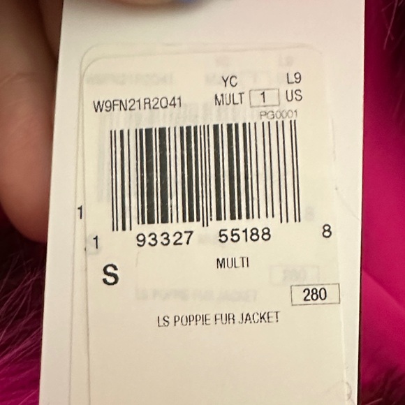 NWT Guess Vibrant Pink Leopard Faux Fur Coat - Picture 6 of 6